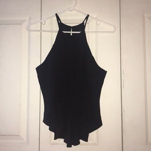 Black LF pleated top